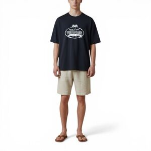 Cigua Palmera Punta Cana Beach Zone Logo Tee Black Small NWT